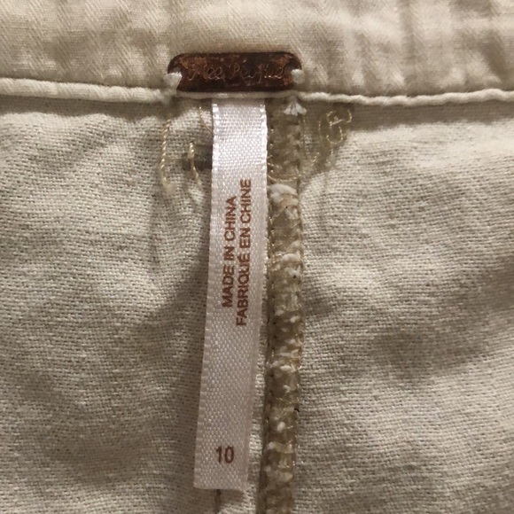 Free People cropped wide leg high waisted utility pants! - Picture 9 of 9